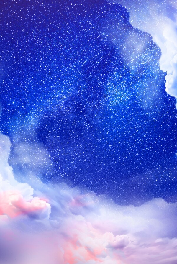 天空云朵唯美背景海报素材图片
