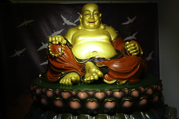 弥勒佛铜像