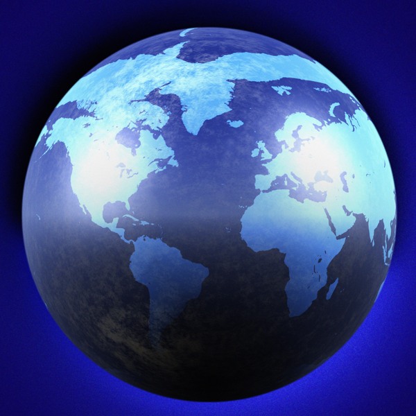 梦幻蓝色地球背景图片