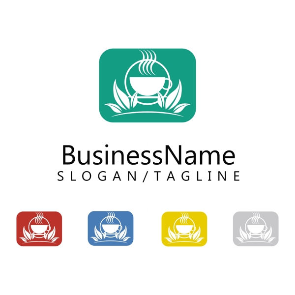 精美時尚咖啡店鋪logo設計矢量源文件