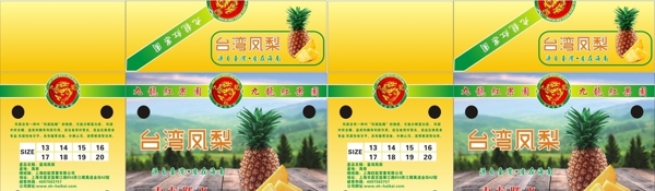 臺灣鳳梨紙箱包裝