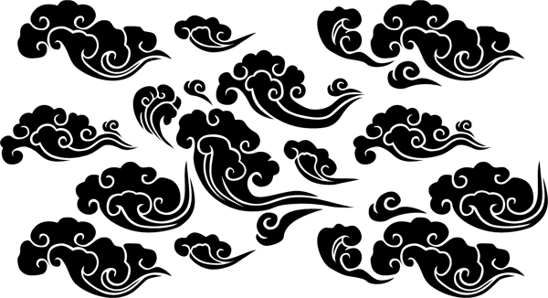 矢量云紋中國風