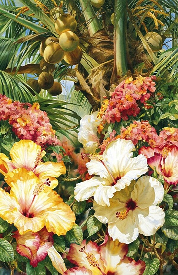 位圖寫意花卉植物花朵免費素材