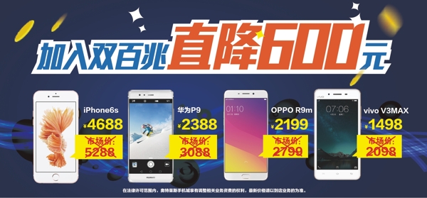 電信加入雙百兆直降600臺牌