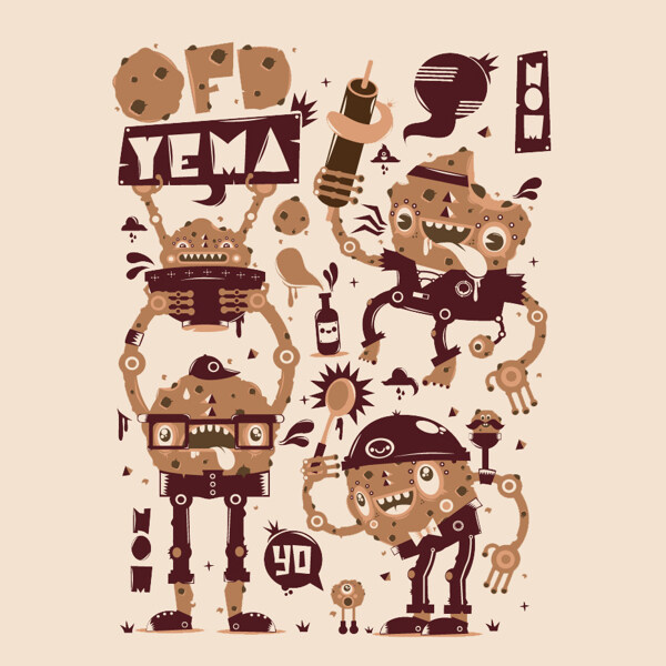 位圖插畫時尚插畫卡通插畫藝術效果免費素材