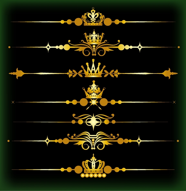 金色皇冠网页设计标签