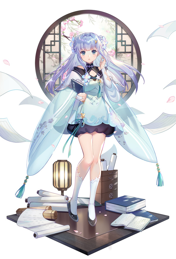 彩色動漫人物插畫背景
