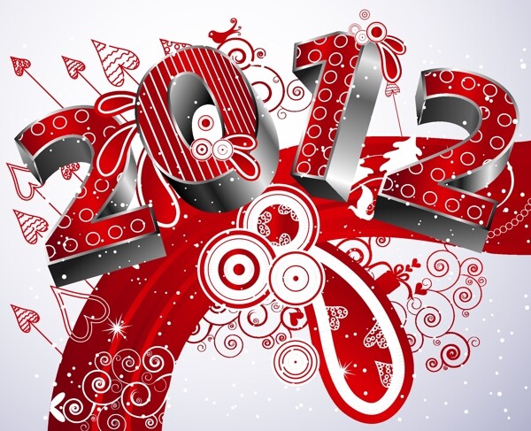 2012創(chuàng)意字體05矢量素材