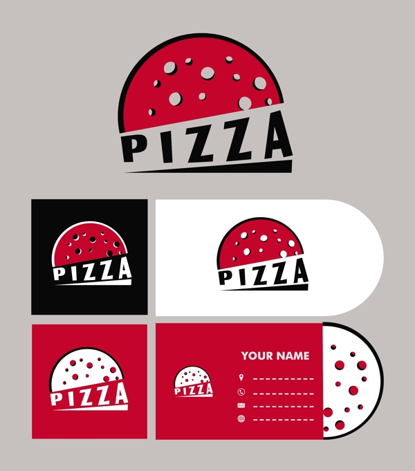披萨快餐标志