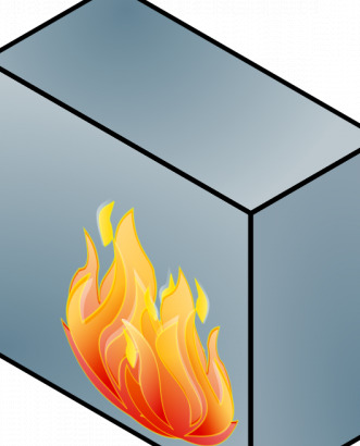 網(wǎng)絡(luò)防火墻的矢量插圖