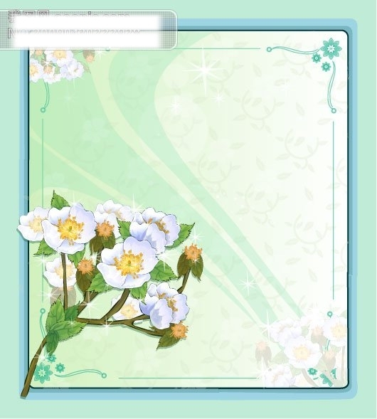 矢量花紋背景漂亮背景素材
