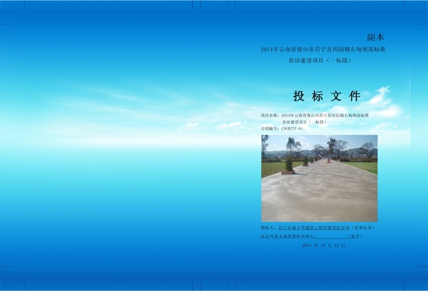 標(biāo)書(shū)精裝封面