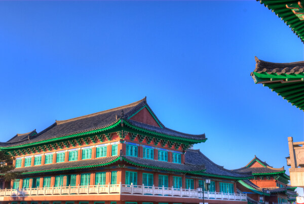 朝鮮族傳統風格建筑圖片