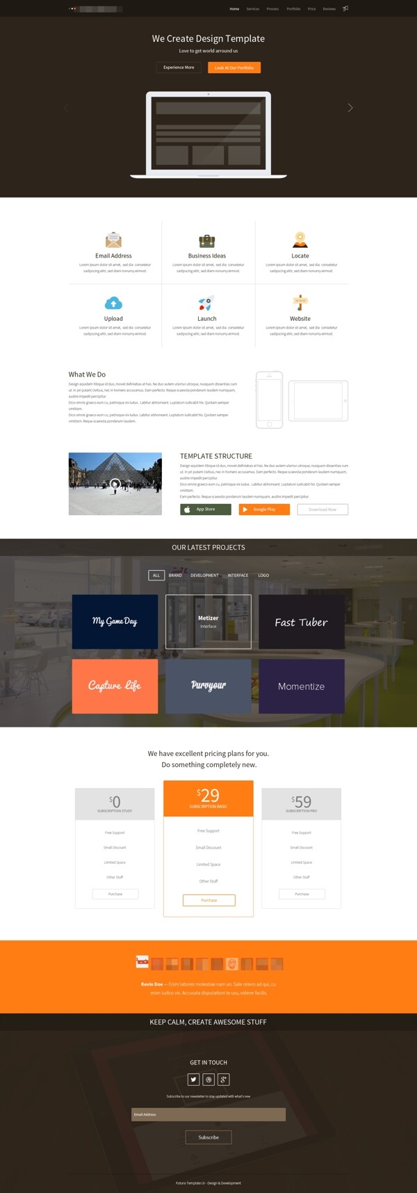企业个人网站模板界面设计