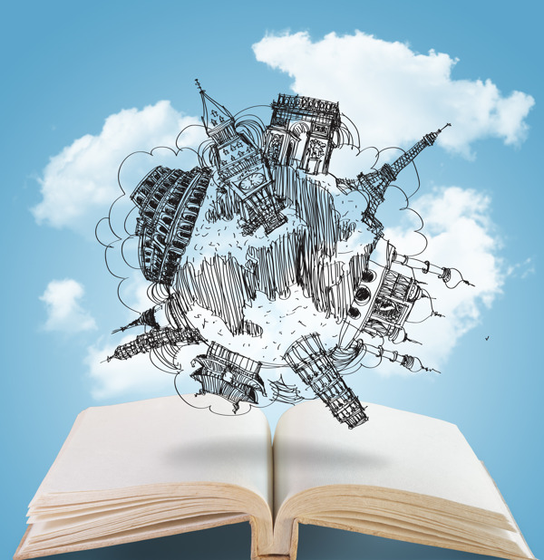 打開的書