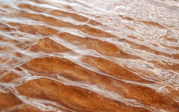 清澈海面水纹图片