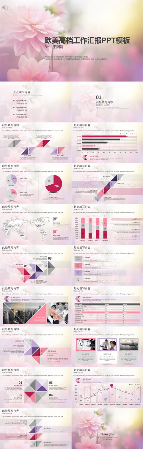 唯美商務(wù)工作匯報(bào)計(jì)劃總結(jié)通用PPT模板