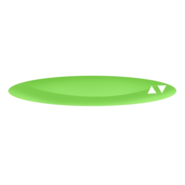 淡绿色凸起椭圆形标题框