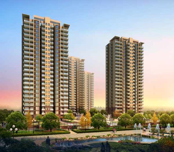 小區(qū)建筑設(shè)計與景觀園林圖片
