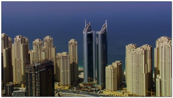 城市高楼景观俯瞰视频素材