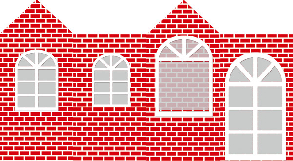 圣诞房子红墙小房子