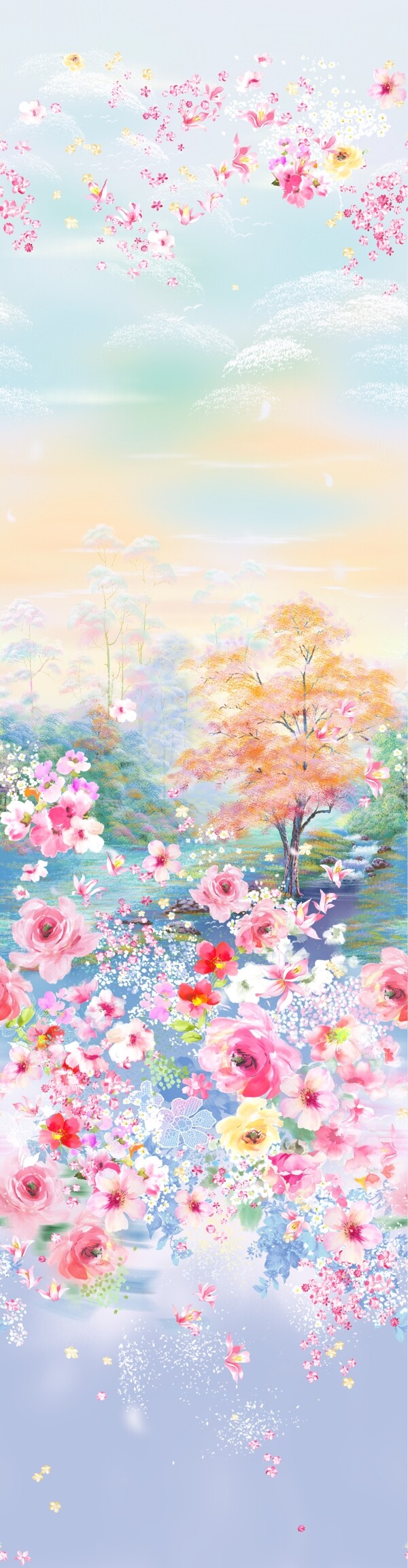 花卉風(fēng)景圖案設(shè)計(jì)