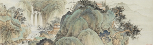 仿宋人山水圖片