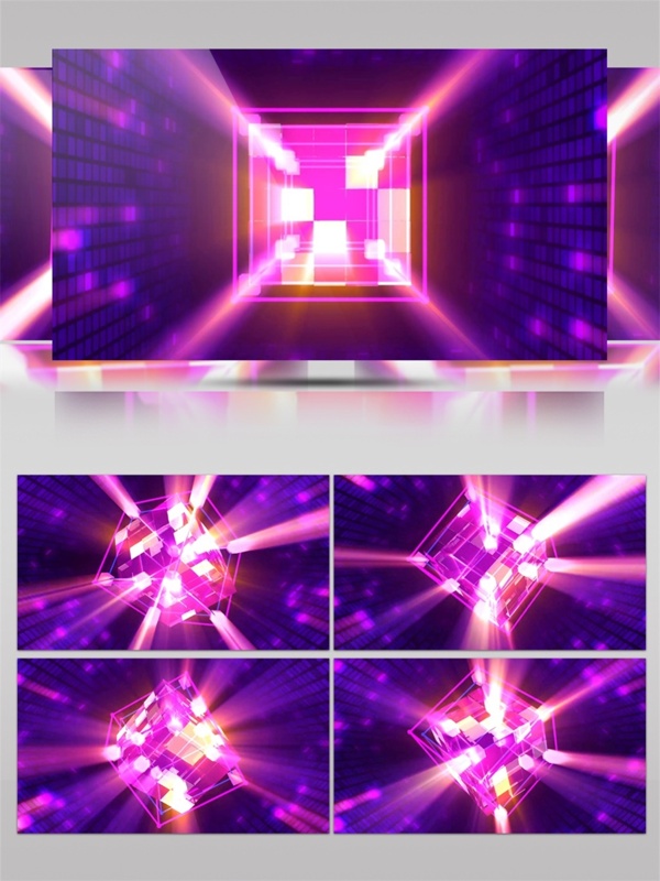 紫光动感滚石视频素材