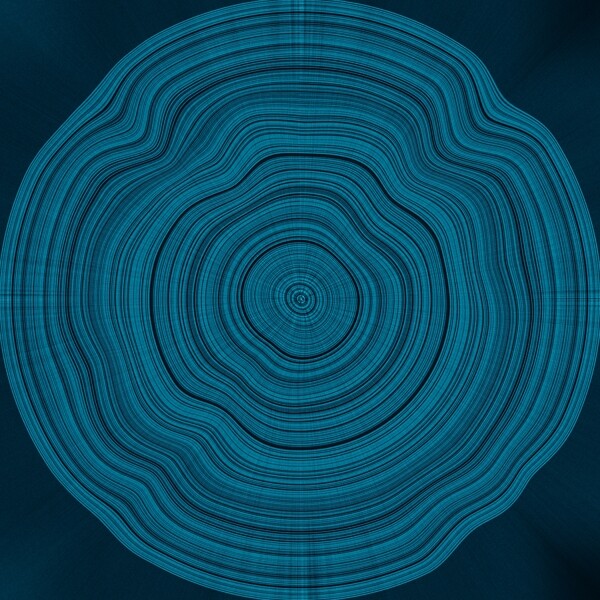 科幻蓝色带有时间感的自然材质木质年轮纹理