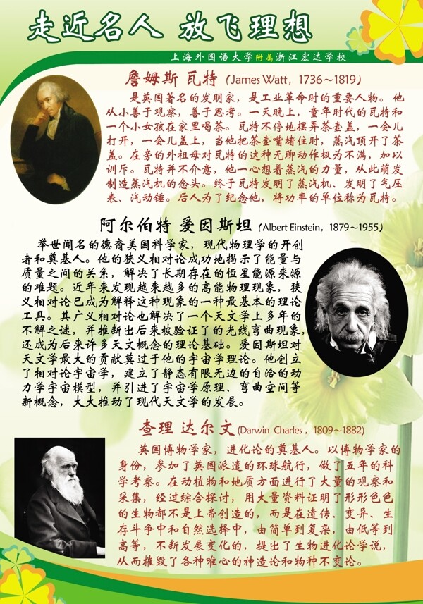 名人展板圖片