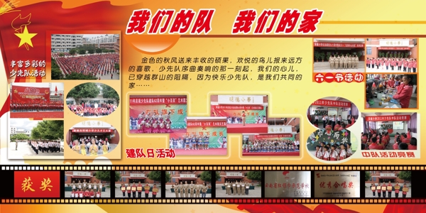 少先隊(duì)展板圖片