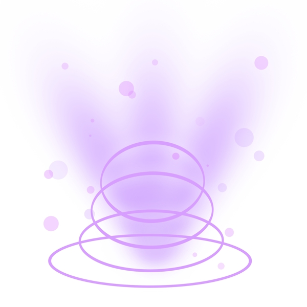 紫色唯美圆形光圈光束