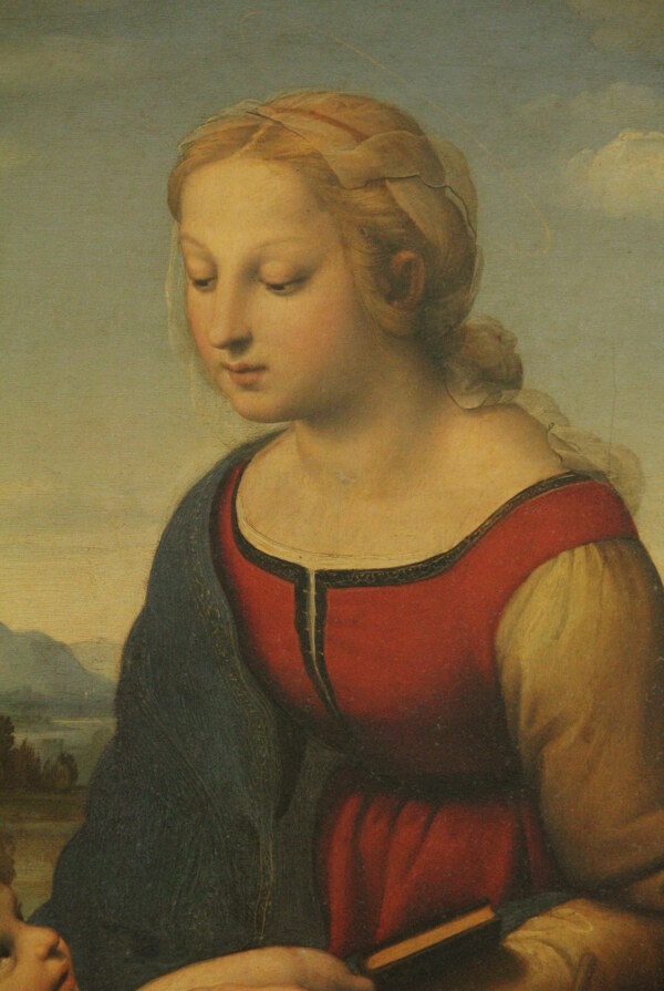 卢浮宫油画拉斐尔作品局部图片