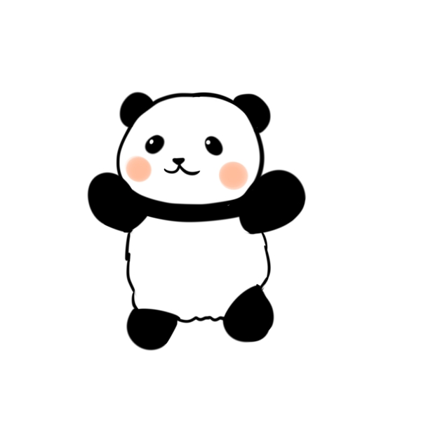 原创可爱熊猫表情包素材