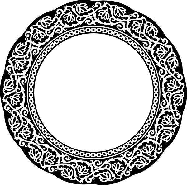 歐式邊框矢量素材