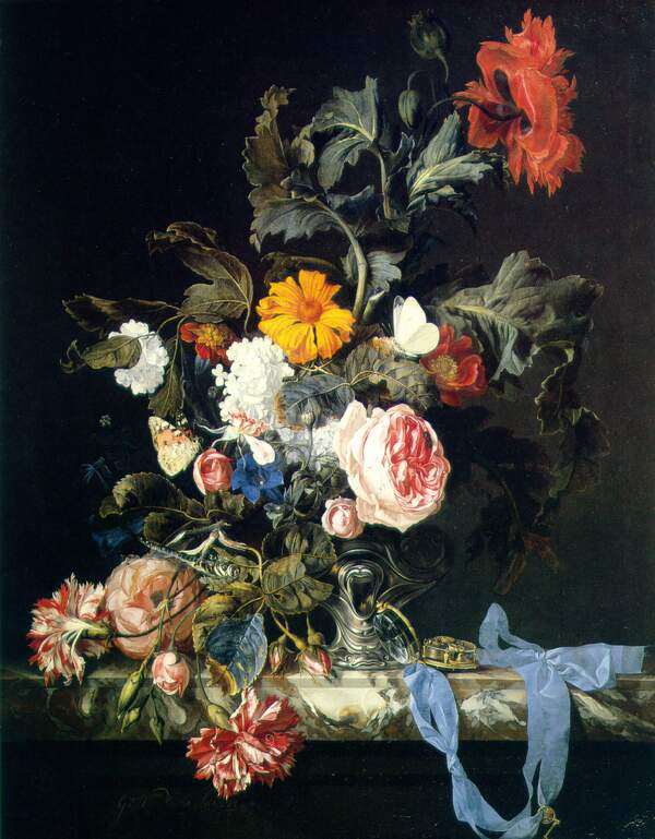 油畫(huà)花卉裝飾畫(huà)