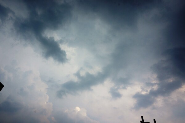 乌云密布的天空