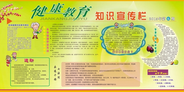 健康教育冬季宣傳欄