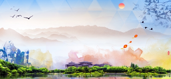 杭州西湖旅游海报banner