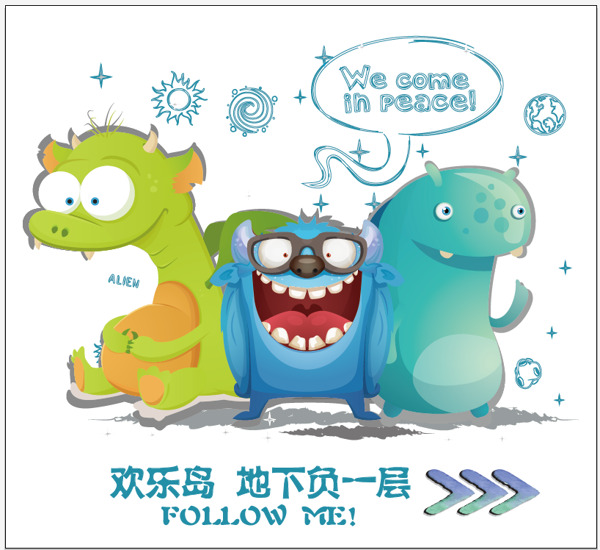 外星人導(dǎo)視牌