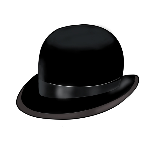 黑色帽子装饰