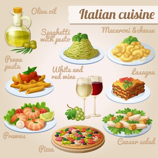 意大利美食素材免费下载