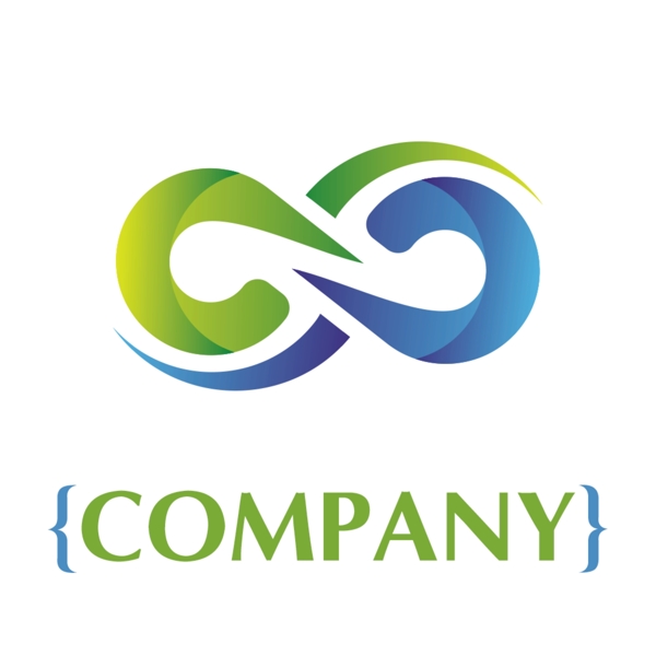 2018变形数字8公司logo模板