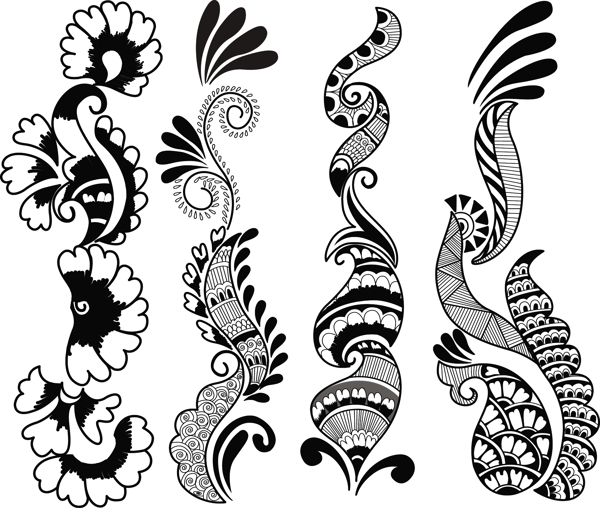 歐式古典花紋圖片