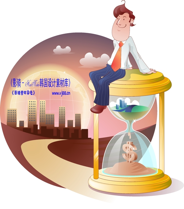 男性商業(yè)插畫商務(wù)矢量素材商務(wù)男性HanMaker韓國設(shè)計(jì)素材庫