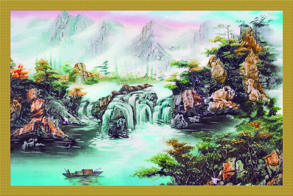 中堂壁畫圖片