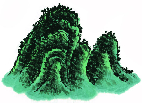 水墨山水畫圖片