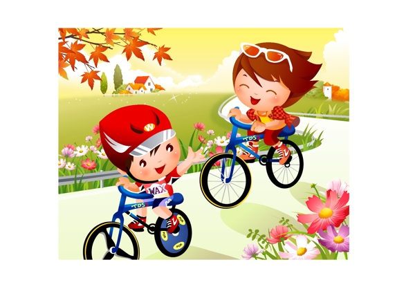 儿童卡通自行车