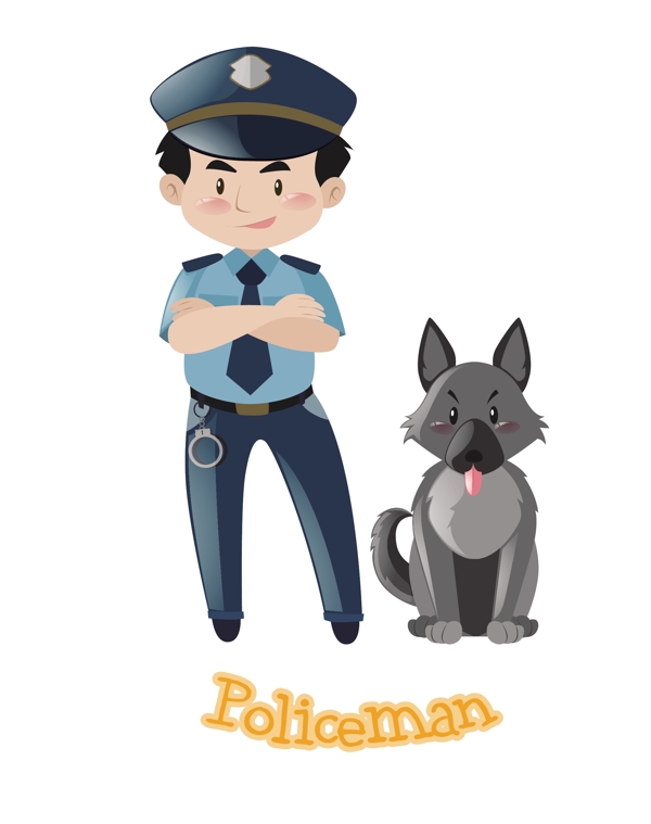 卡通警察