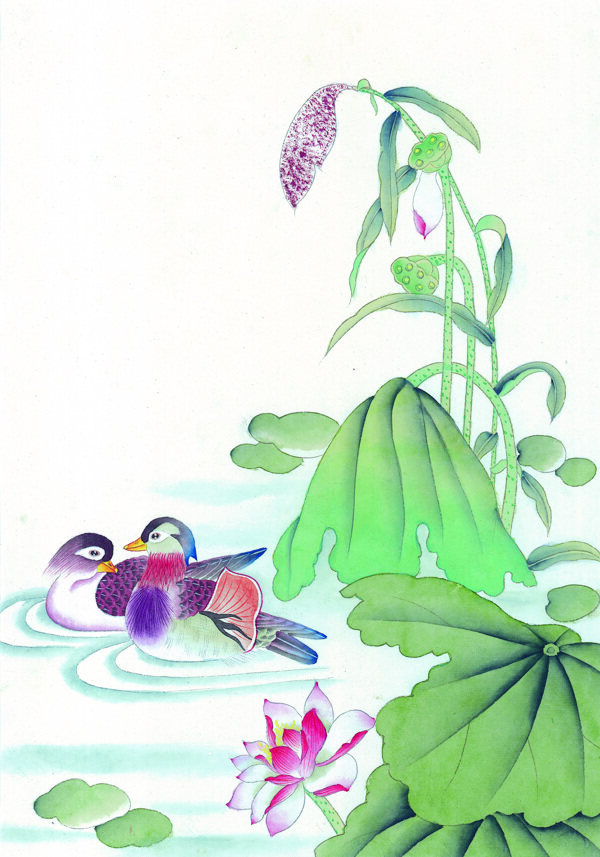 中國(guó)風(fēng)花小鳥喜鵲牡丹桃花芍藥中華藝術(shù)繪畫